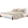 Buy Double bed 160x200 CM - Upholstered in Bouclé Fabric - Emma White 61452 in the Europe